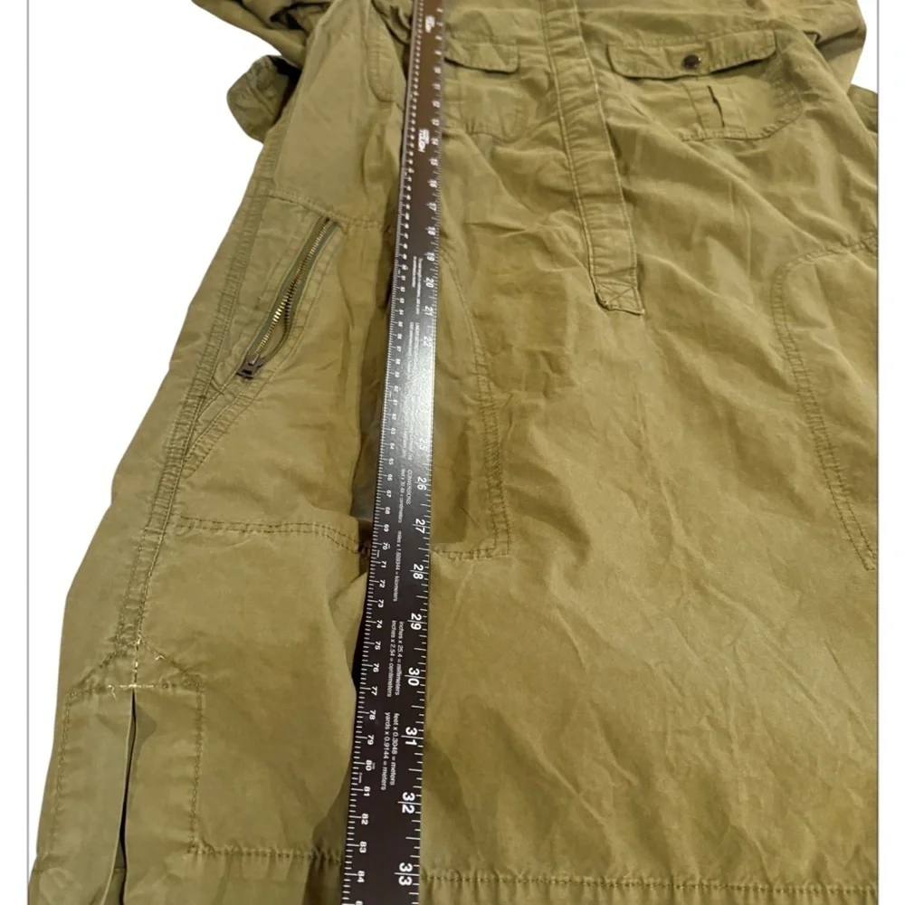 J. Crew Ladies Sz 10 Olive Safari Military‎ Utility Shirt Dress